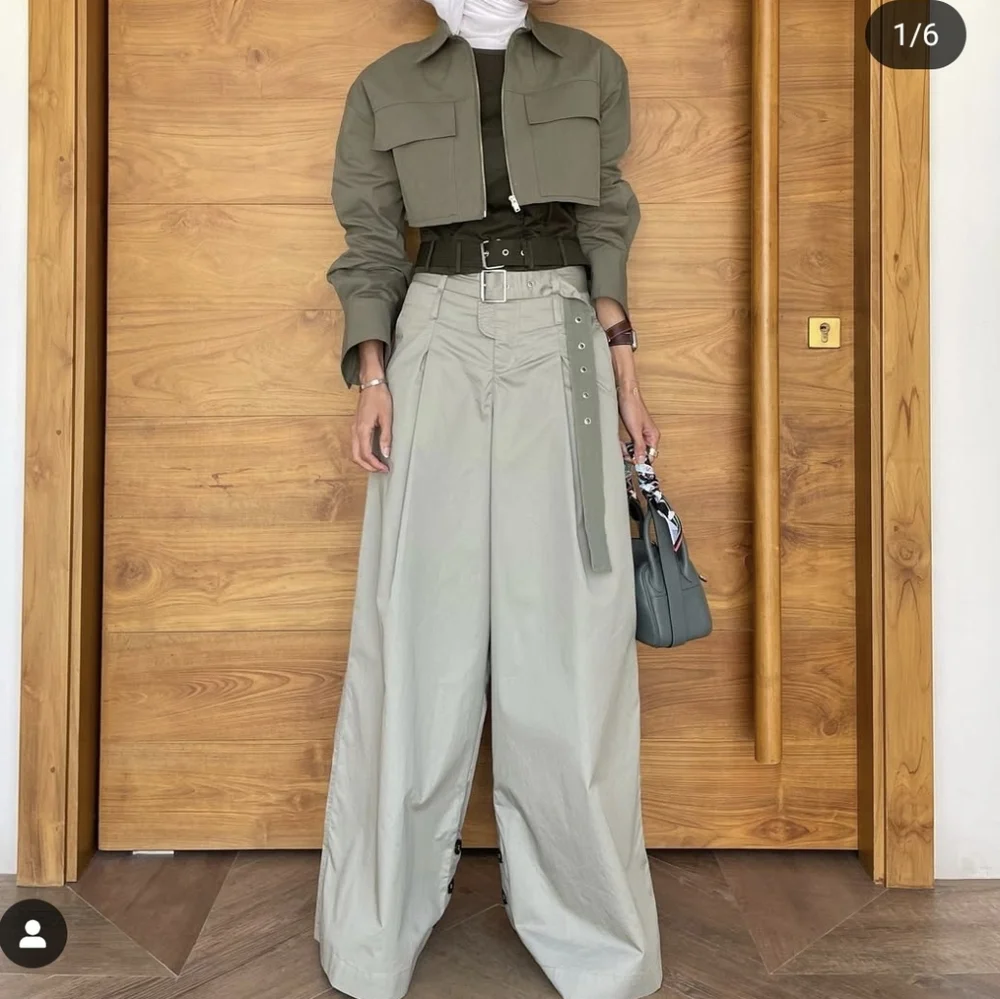 Zara Belted Wide Pants Size XS